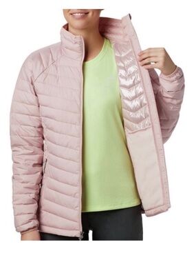 Columbia Light Pink Women's Quilted Packable Puffer Jacket Omni Heat